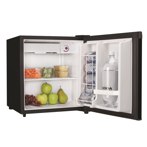 Danby® Compact Refrigerator with Freezer, 1.6 Cu Ft, Energy Star Rated, Semi-Auto Defrost, Black